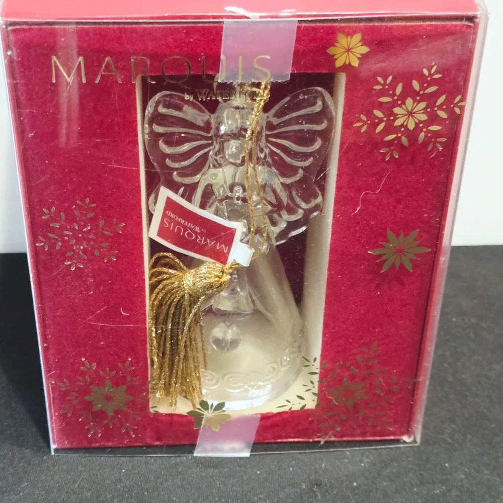 NEW Marquis by Waterford Glass Angel Annual‎ Bell Ornament
